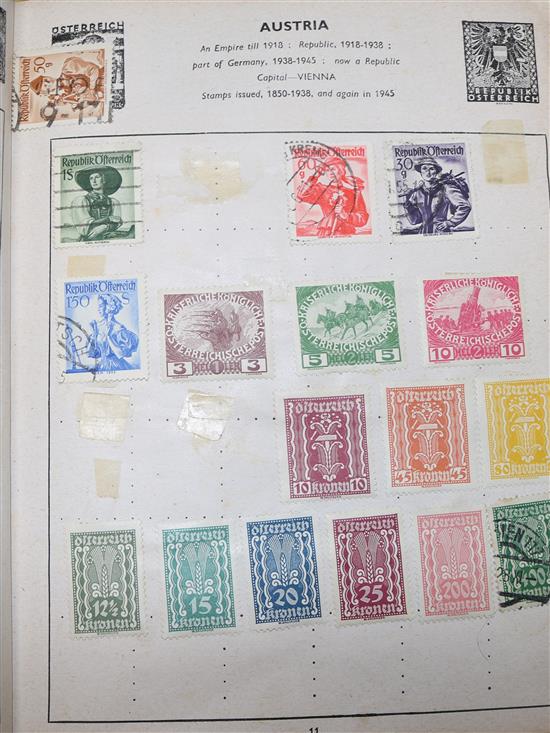 Four stamp albums